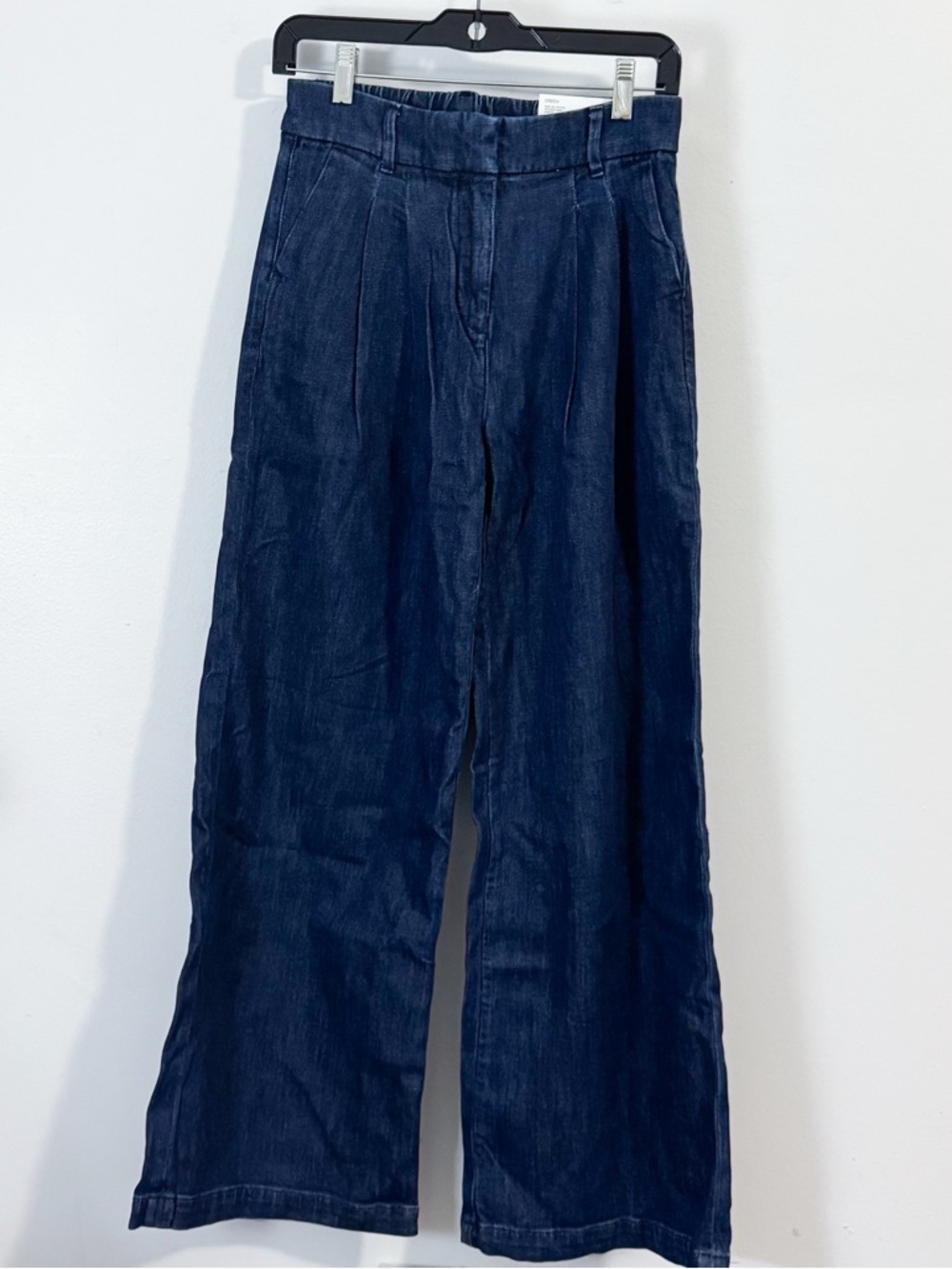 American Eagle Wide Leg Dark Indigo Denim Pants